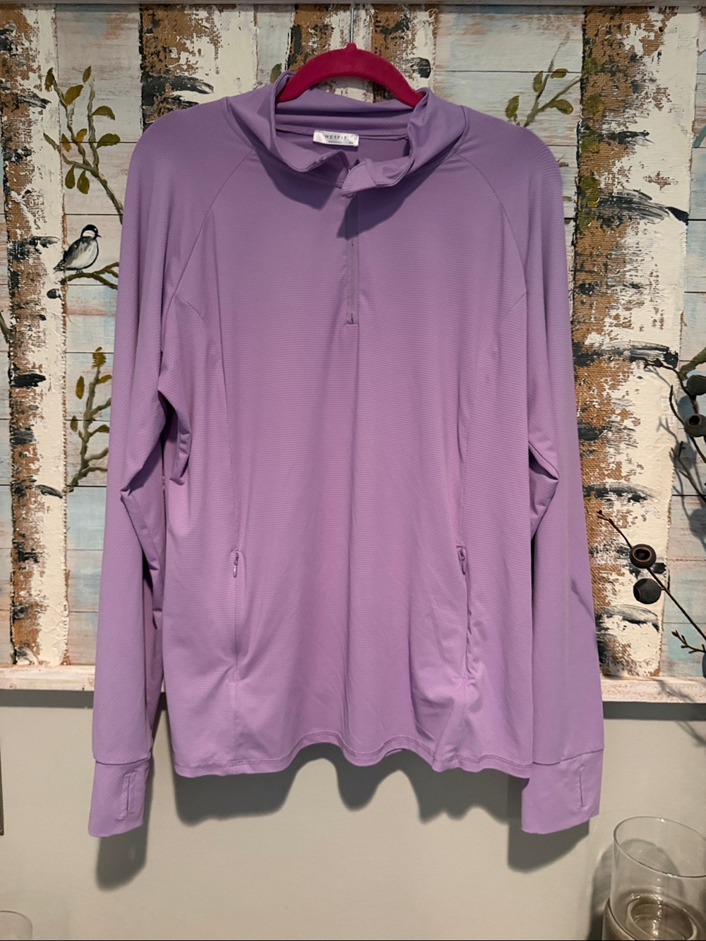 Women’s Lavender Quarter-Zip Performance Pullover